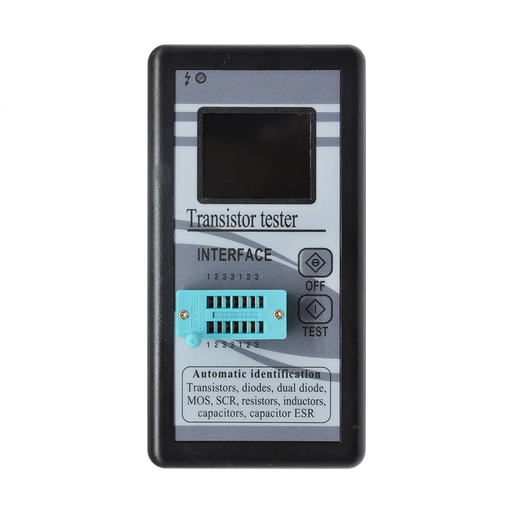 

Multi-purpose Transistor Tester 128*160 Diode Thyristor Capacitance Resistor Inductance MOSFET ESR LCR Meter TFT Color Display