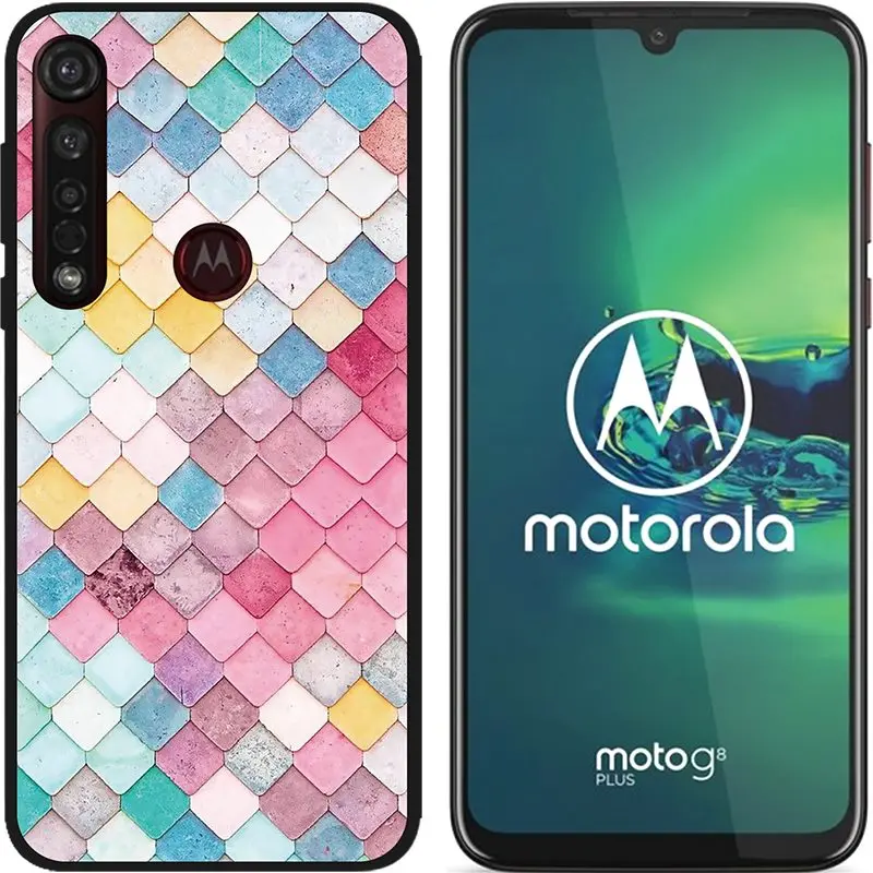 Коричневый Чехол для Motorola Moto G8 Plus, мягкий матовый чехол с милыми животными и цветочным мрамором для Moto G8 play one macro, силиконовый чехол для телефона s - Цвет: Коричневый