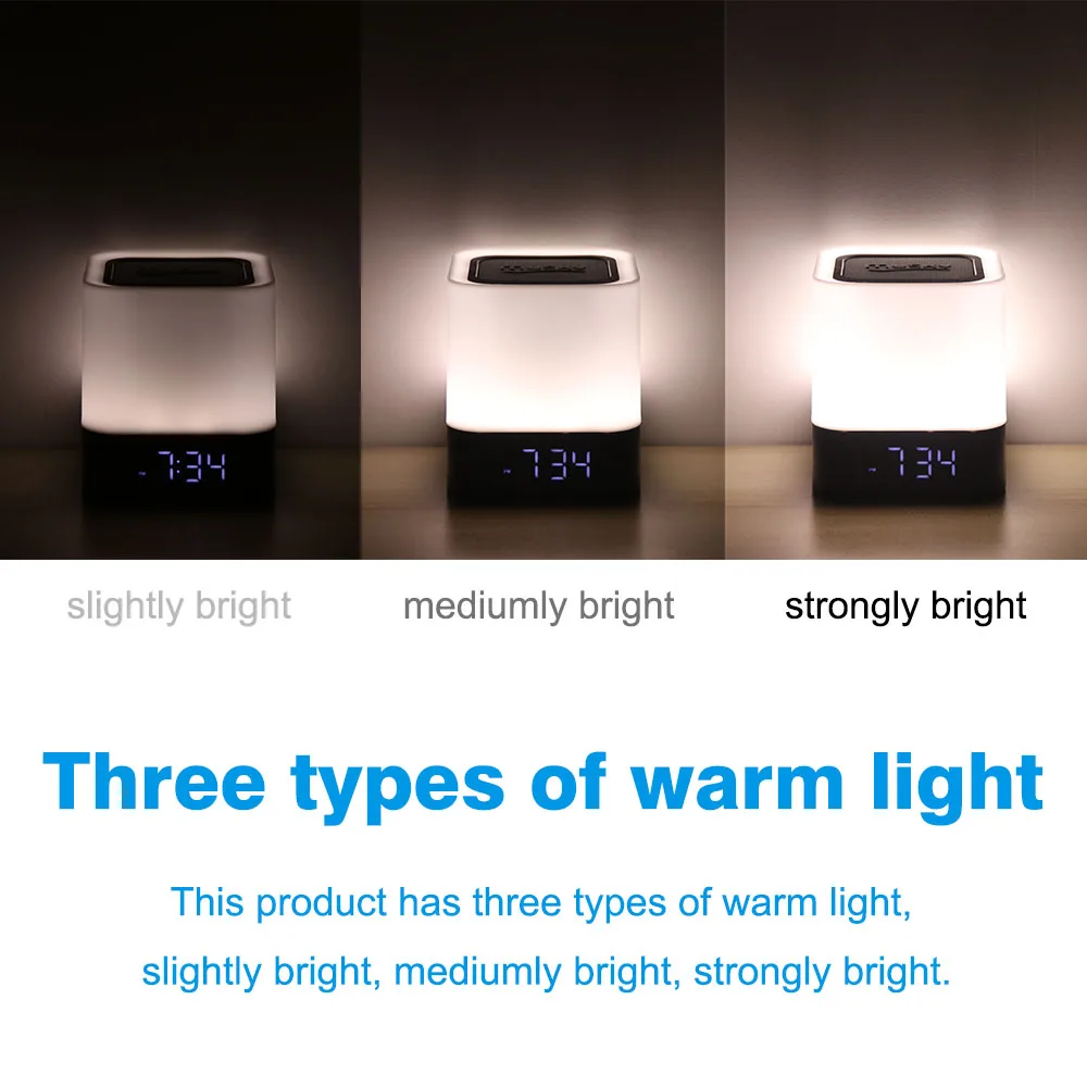 

4000mAh Colorful Bluetooth Speaker Dimming Speaker Portable Bluetooth Speaker Bluetooth Audio Light Bluetooth Speaker Breathing