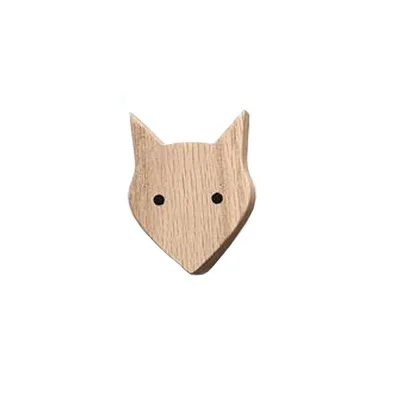 

Modern simple retro plane animal head hook oak hook clothes hook children's room hook clothes key holder organizer wall decor