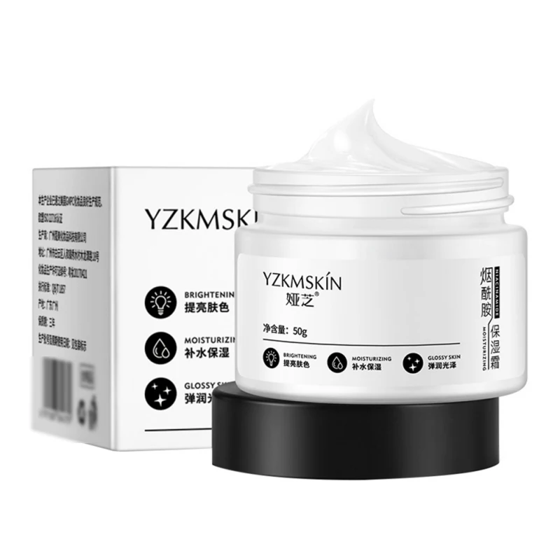 

50g Nicotinamide Moisturizing Cream Smooth Skin Face Whitening Cream Astringe Pores Moisturizing Brightening Skin Cream