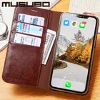 Чехол-книжка Musubo из натуральной кожи для iPhone 13 Pro XR Xs Max, роскошный чехол-бумажник для iPhone 13 Pro Max 12 Pro, чехол
