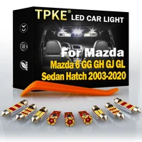 tpke canbus car lamps for mazda 6 gg gh gj gl sedan hatch 2003 2020 vehicle led interior dome map trunk license plate light kit