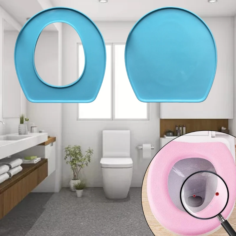 

Toilet Cushion Cover Pad Epoxy Resin Mold DIY Crafts Casting Tools Closestool Seat Mat Silicone Mould