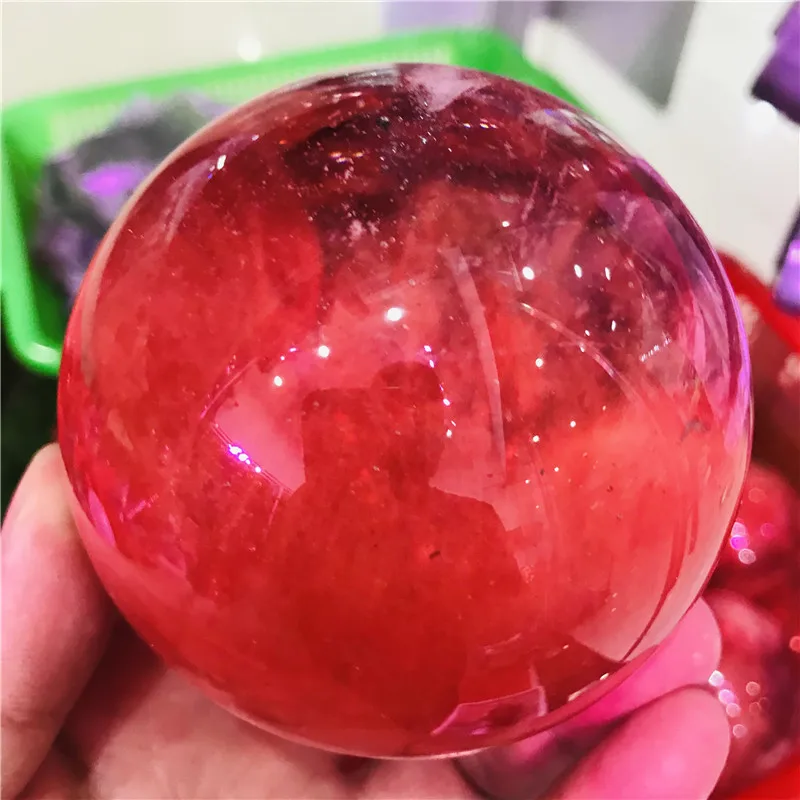 

Natural red melting ball feng shui town home furnishing articles furnishing articles prosperous wealth of wealth