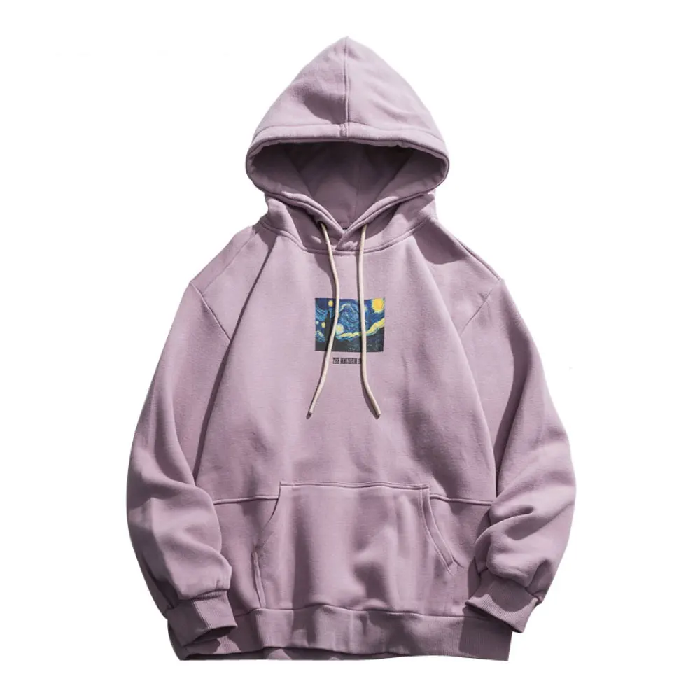 

Van Gogh Starry Night Print Fleece Hoodies Sweatshirts