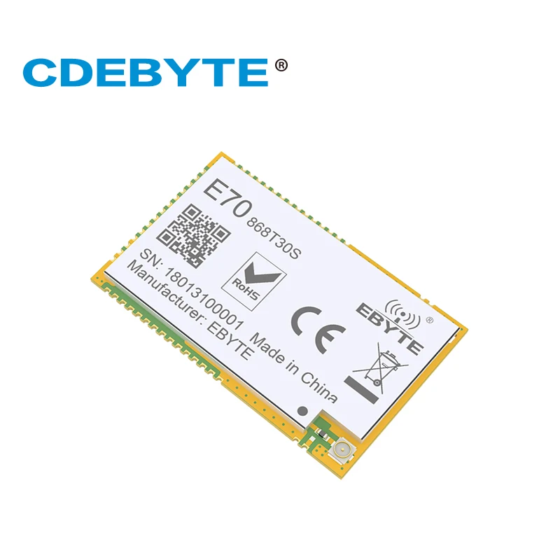 

E70-868T30S CC1310 868MHz 30dBm Wireless UART SMD Uhf Transceiver Module 6.0km IPEX/Stamp Hole Antenna CDEBYTE