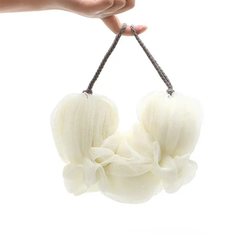 

5Pcs Double-Side Bath Towels Long Strip Bath Flowers Bath Flowers For Travelling Bathroom Home Adult Bath Pull Back Strips