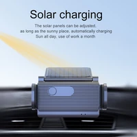 new solar charging car phone holder for iphone xiaomi samsung car air outlet universal mount smart auto mobile phone holder