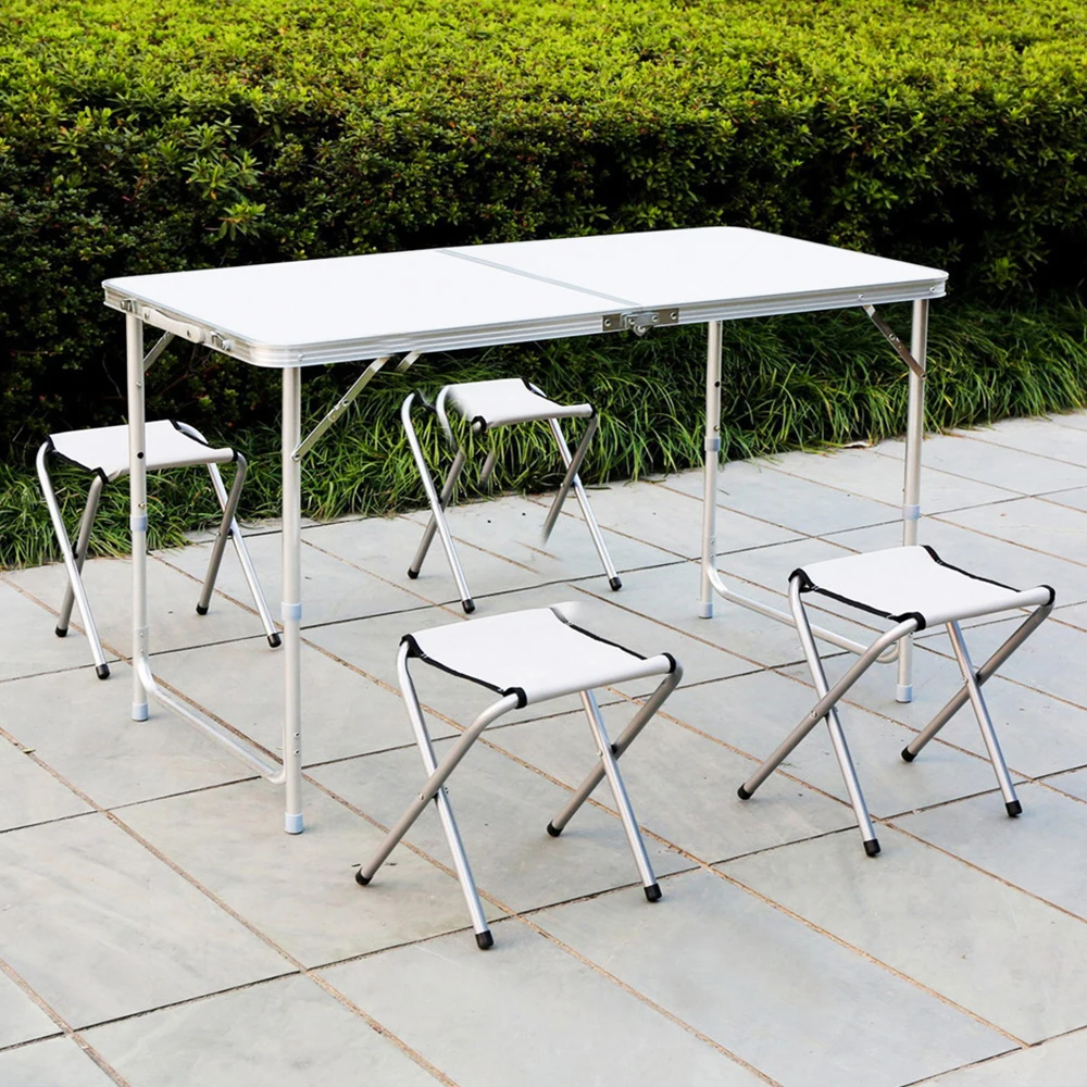 

Складной столик для кемпинга стул, открытый стол для пикника из алюминиевого сплава, водонепроницаемый ссветильник прочный складной стол
