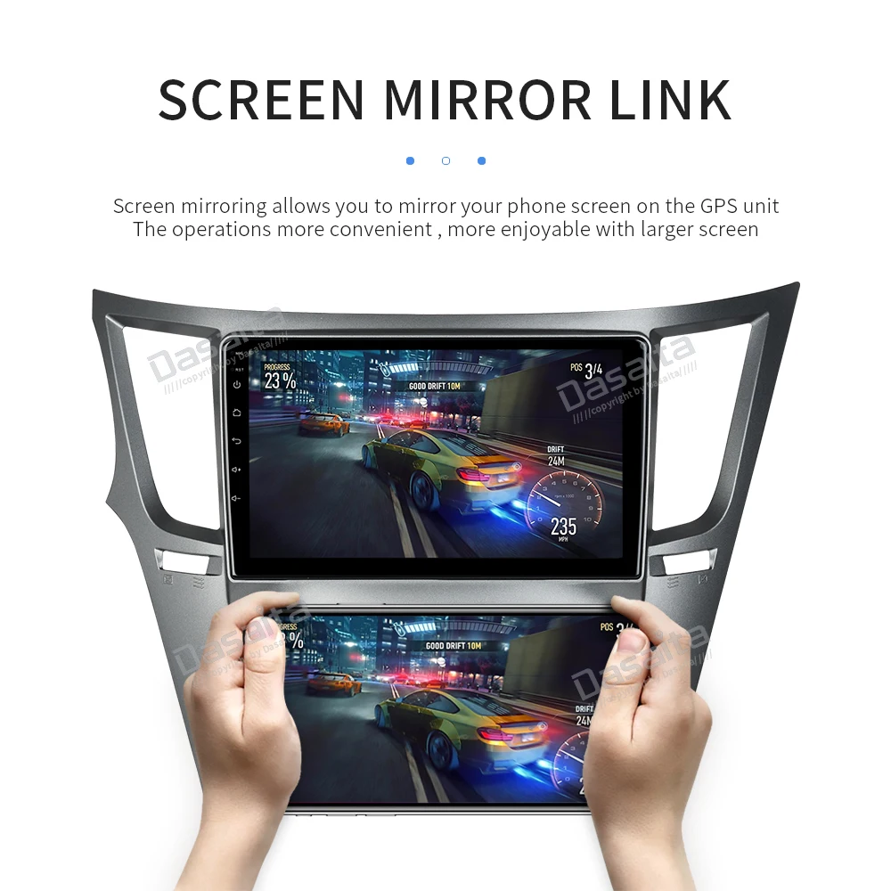 Dasaita автомобиль радио Android 9,0 TDA7850 для Subaru Legacy Outback gps 2009 2010 2011 2012 2013 автомобильный стерео " ips MP3 32G Встроенная память