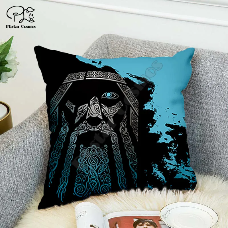 

Viking tattoo 3D printed Polyester Decorative Pillowcases Throw Pillow Cover Square Zipper Pillow cases style-3