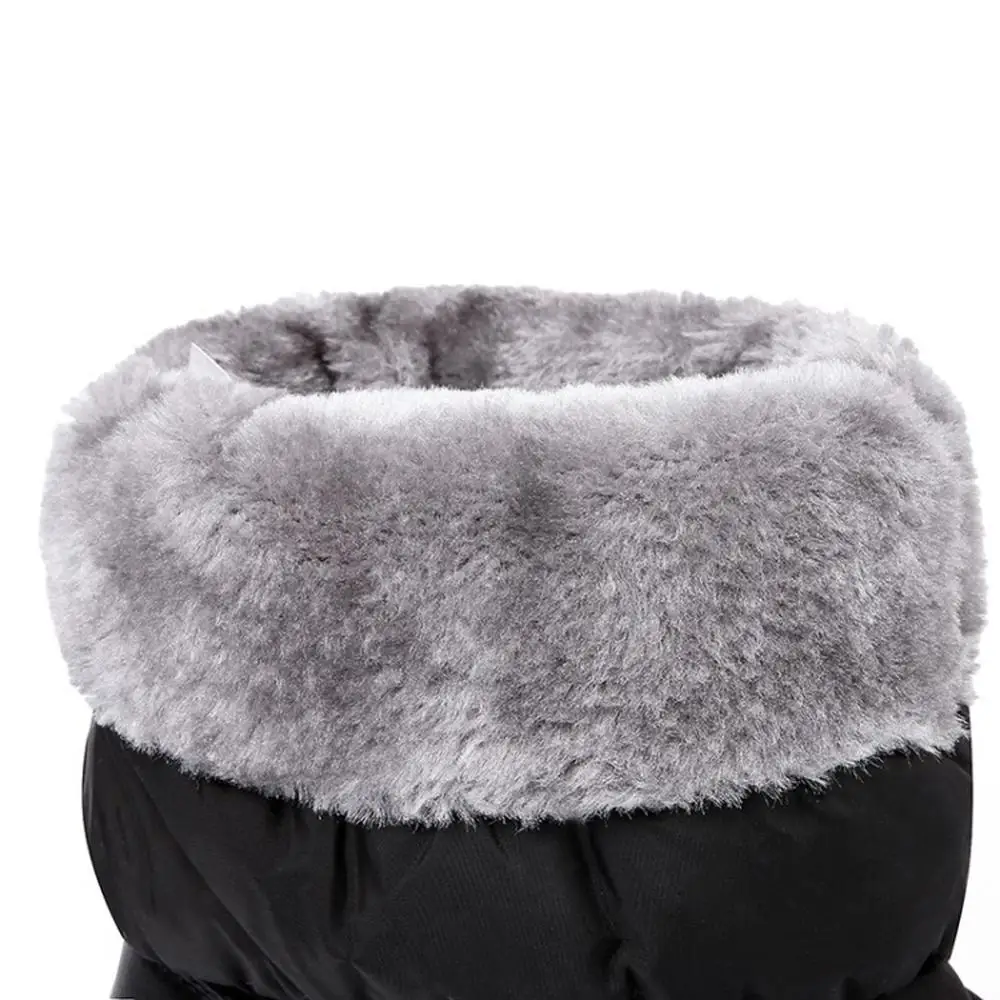 Женские ботинки до середины икры зимние водонепроницаемые меховые на платформе