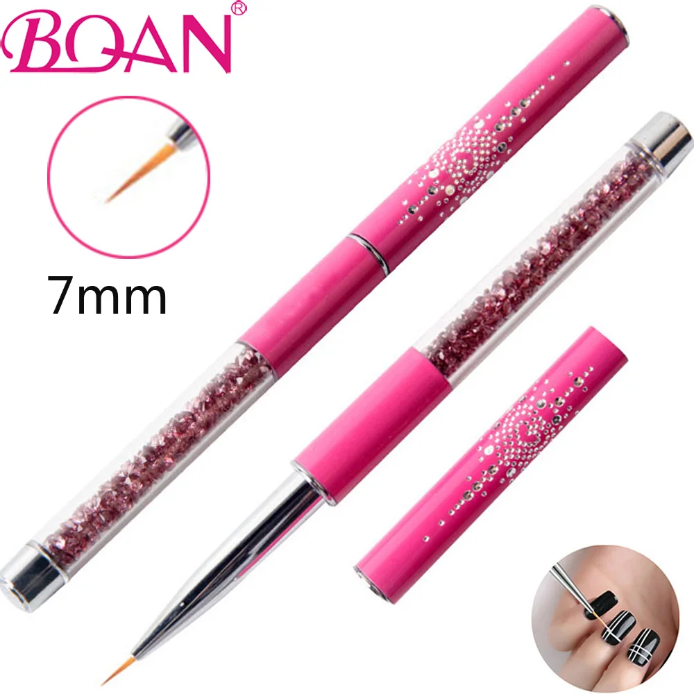 

BQAN 1pc Ultra Thin 7mm Nail Liner Brush Carving Painting Flower Design Stripes Lines Nail Manicure Tool DIY Drawing Pen