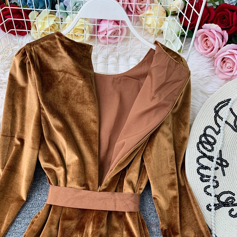JoinYouth вечерние платья для женщин с бантом велюр элегантные длинные Vestidos