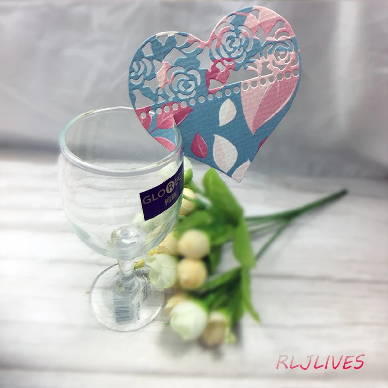 Стакан для вина в форме сердца и звезды металлические Вырубные штампы сделай сам