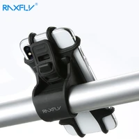 raxfly 6 5 inch silicone bicycle phone holder for iphone 11 12 pro max 8 xr non slip adjustable bike mount bracket phone holder