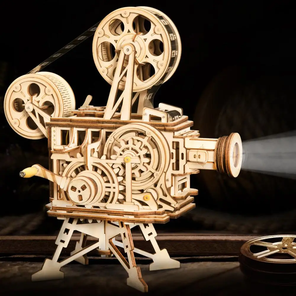 

3d Puzzle Toy Wooden Model Gear Mechanical Toy Laser Cutting Assembly Building Kit Birthday Gift Toys For Children