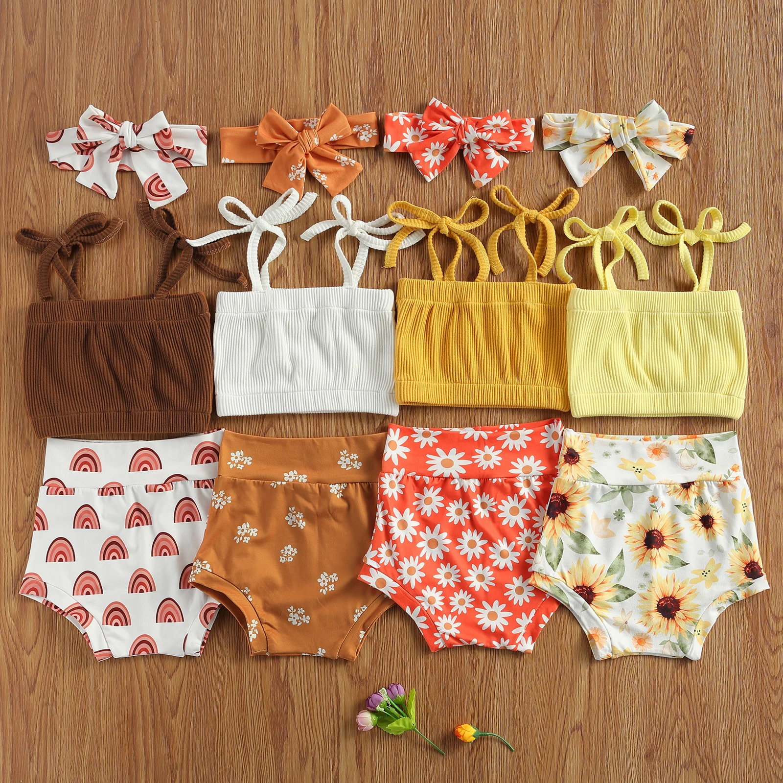 

0-24M Cute Toddler Infant Baby Girls Clothes Sets Summer Leopard Print Sleeveless Vest Tops Shorts 2PCS Outfit