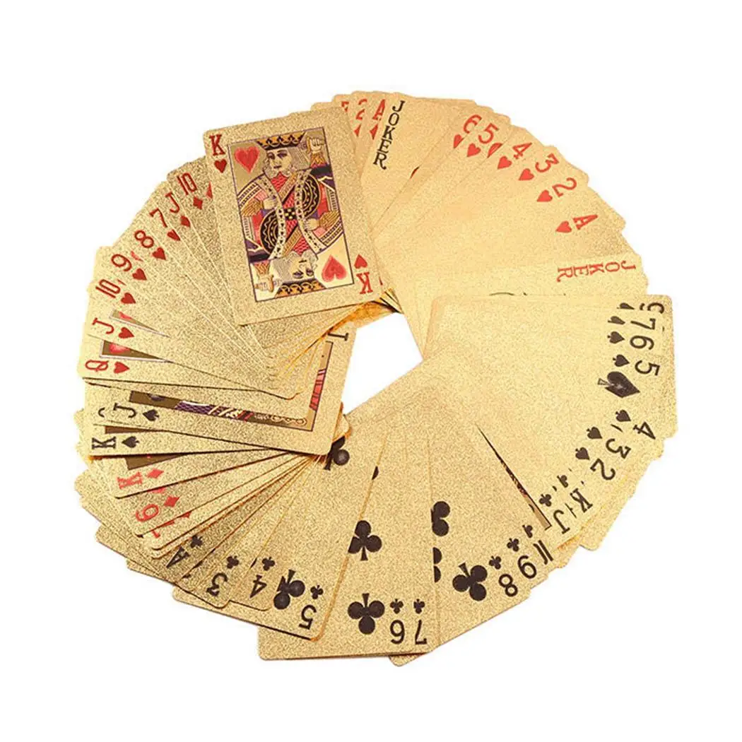 Новые игральные карты водонепроницаемые покерные клетчатые доллара колода