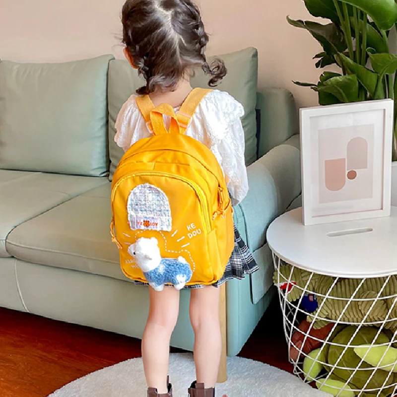 

Cute Alpaca Backpack Baby Travel Backpack New Children Primary School Backpack In Kindergarten Girls Boys bag for Gift