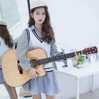 41 inch guitar for adults 6 string one piece acoustic classical instrument guitar vintage beginner musicman violao music hx50jt