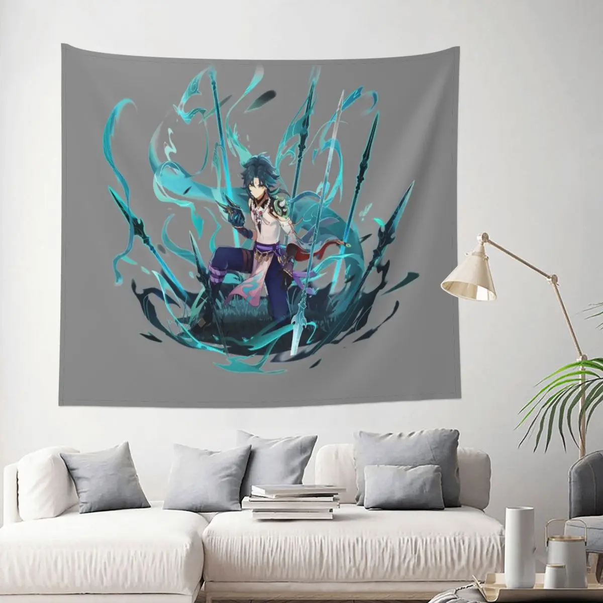 

Genshin Impact - Xiao Tapestry Anime Game Decoration Wall Room Home Decor Hanging Living room Kawaii Cute Fashion