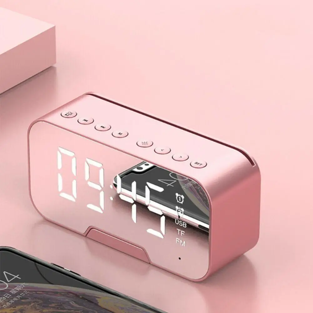 Беспроводной Bluetooth динамик будильник многофункциональное FM-радио косметическое