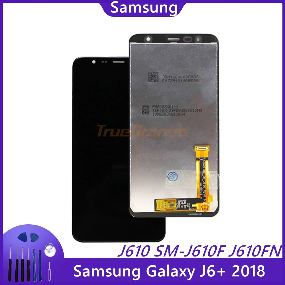 Оригинальный Для Samsung Galaxy J6 + 2018 J610 SM-J610F J610FN ЖК-дисплей сенсорный экран в сборе для