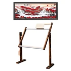 Твердый деревянный крест стежка рама для велосипедной рамы для рабочего стола, обыкновенная вышивка напольная подставка для рукоделия ручные швейные инструменты