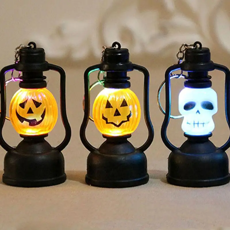 

Halloween Decoration Hanging LED Pumpkin Lantern Light Mini Plastic Festival Lamp for Bar Party Ornament
