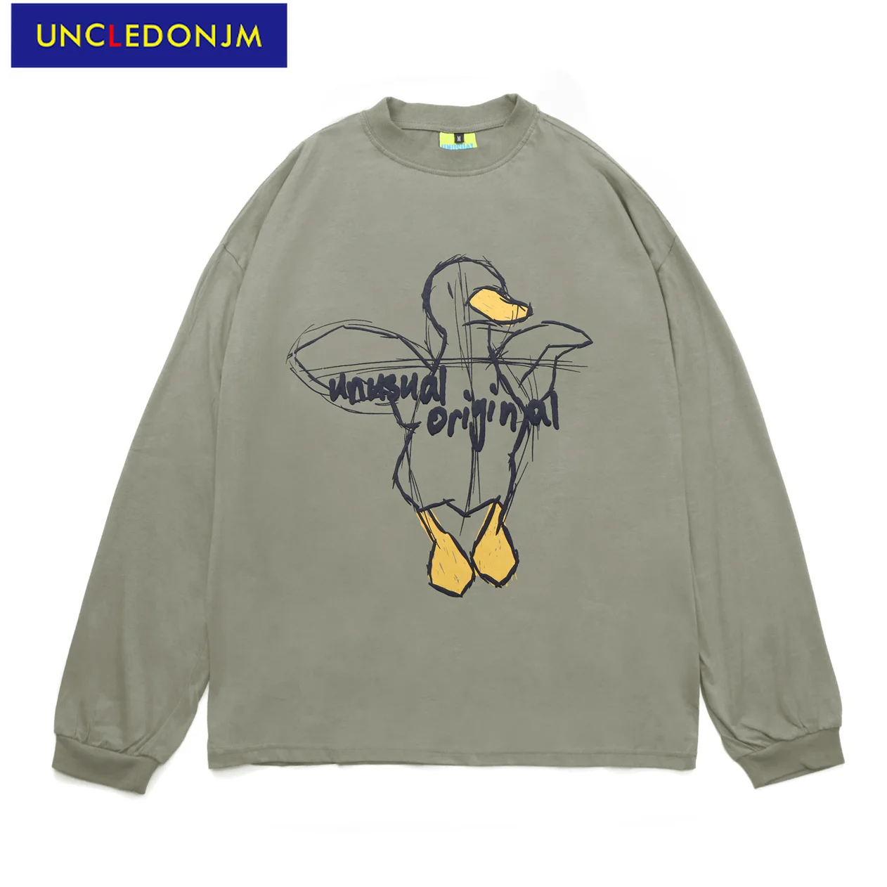 

Смешные футболки UNCLEDONJM в стиле ретро, футболки с длинным рукавом, футболки большого размера, лидер продаж, T669