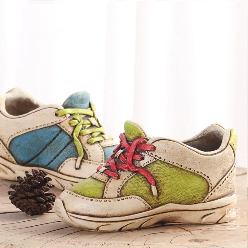 Творческий Простой моделирование обувь с высоким берцем суккулентные цветочные