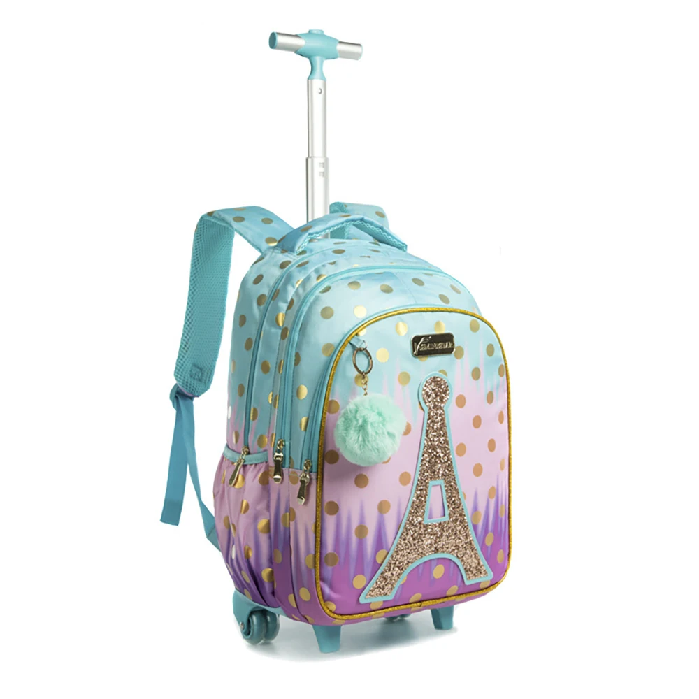 2022 Kids Luggage School Bag Backpack for Kids Backpacks for School Teenagers Girls Sequin Tower School Bags for Girls Sequins