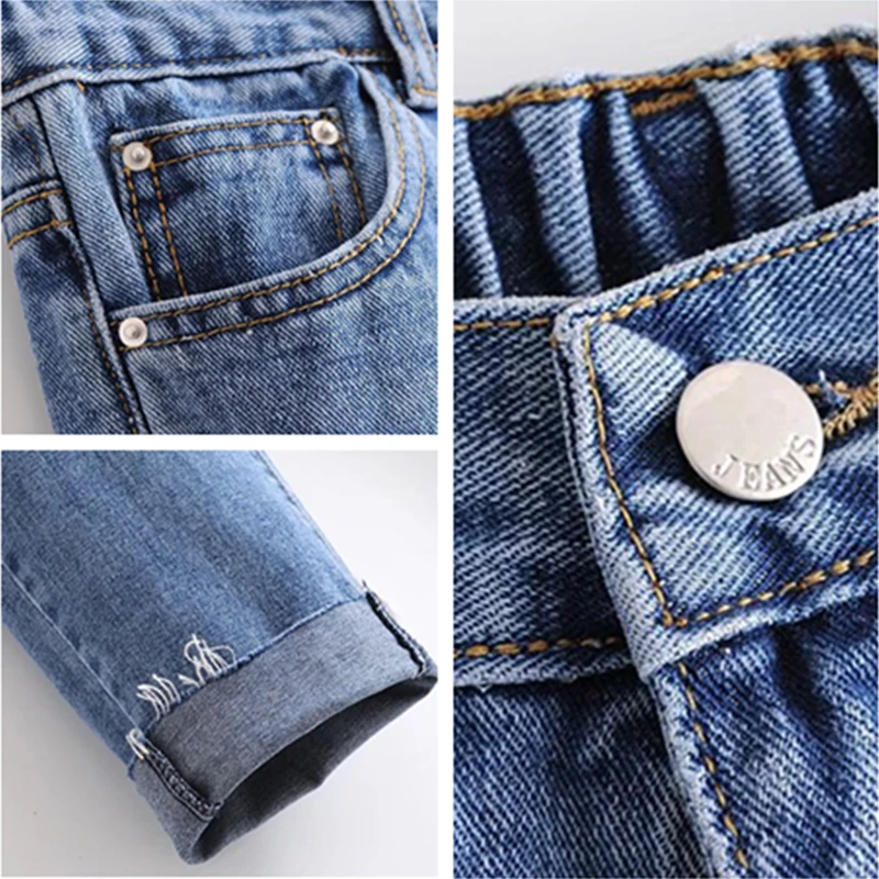 

HStar 2020 spring women solid casual pant high waist flat fashion jean zipper fly ladies straight ankle length pant