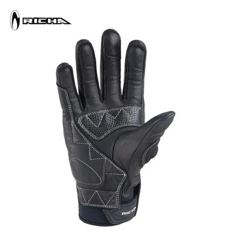 Мотоциклетные Перчатки RICHA мужские защитное снаряжение из овчины и углеволокна