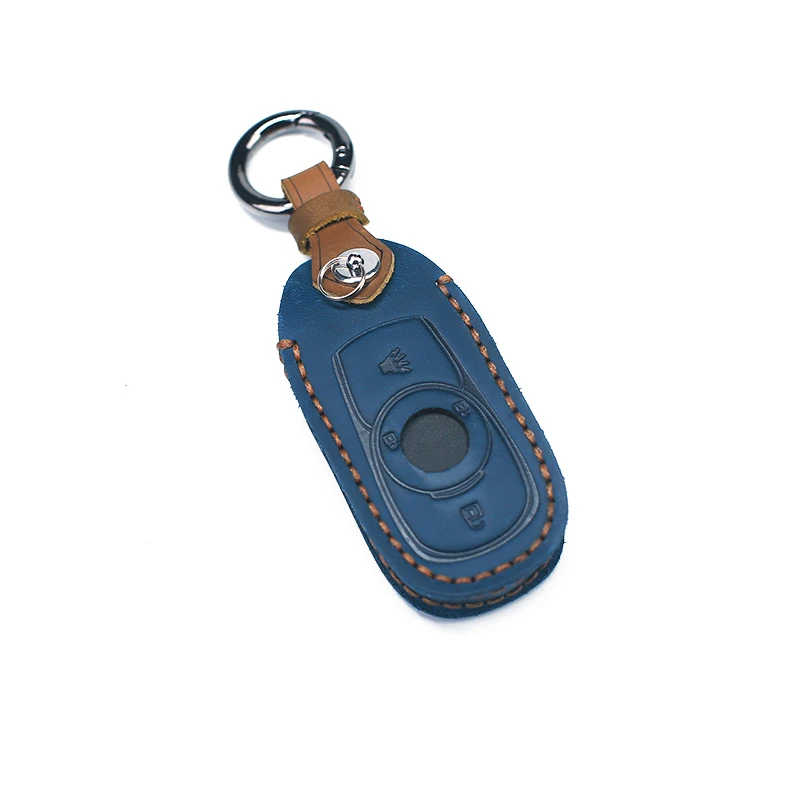 

Genuine Leather Car Key Shell Case Cover For Buick-Regal GL8 Royaum LaCrosse Park Avenue Leather remote car key chain holder bag