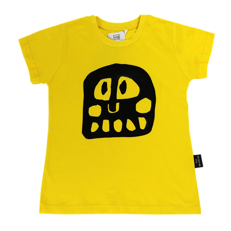 Лето 2020 Модная хлопковая Футболка для мальчиков и девочек топы детская модная