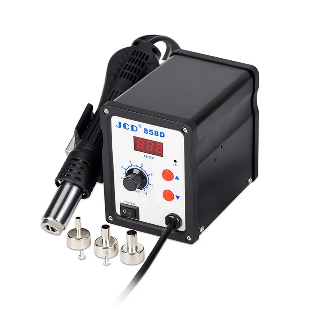 Горячий воздух пистолет 858D 220V 110V 700 Вт BGA сварки паяльная станция SMD светодиодный
