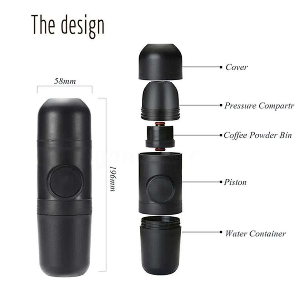Mini Coffee Machine Handheld Maker Portable Espresso Manually handheld Pressing For Home Office Travel | Дом и сад