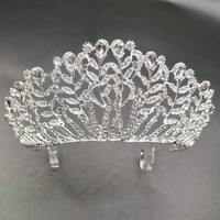 womens crowns 2021 new trendy bridal tiaras elegant wedding hair accessories simple alloy diamond studded jewelry headwear