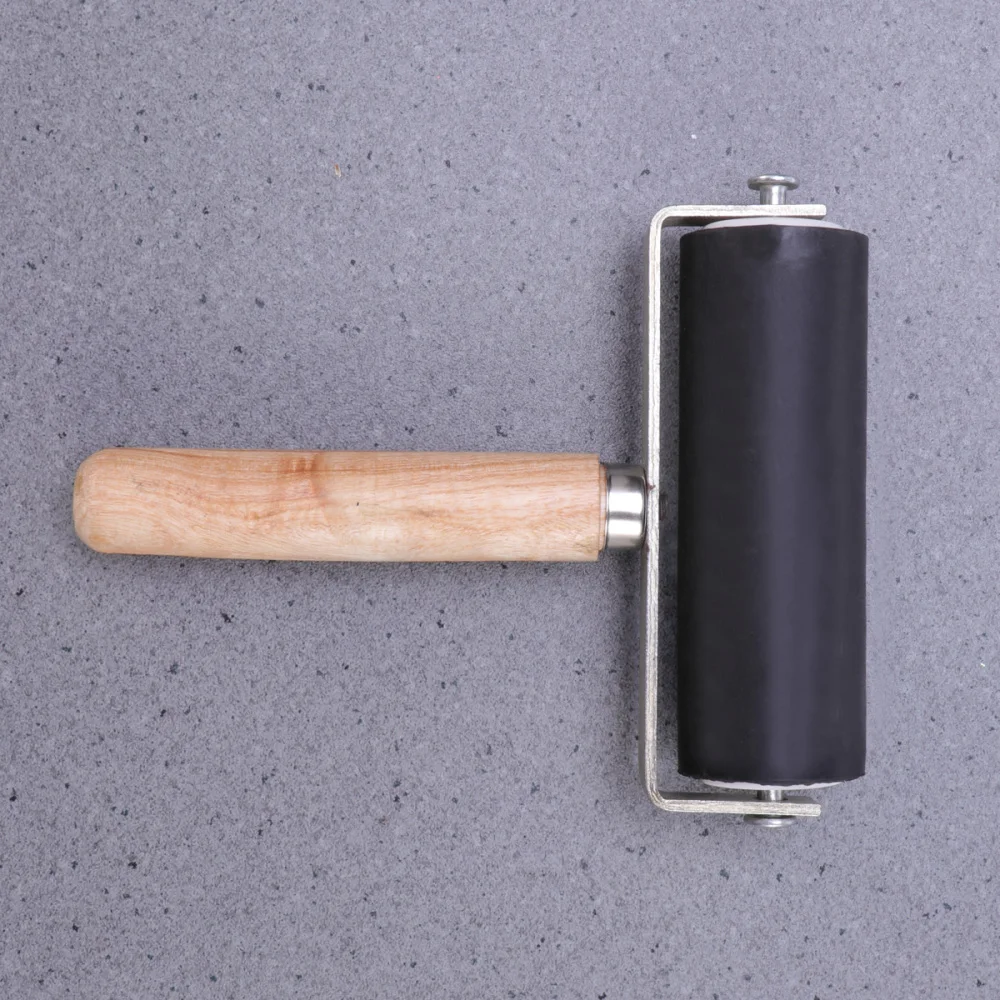 

Rubber Roller Brayer Printmaking Craft Projects Ink and Stamping Tools (Black)