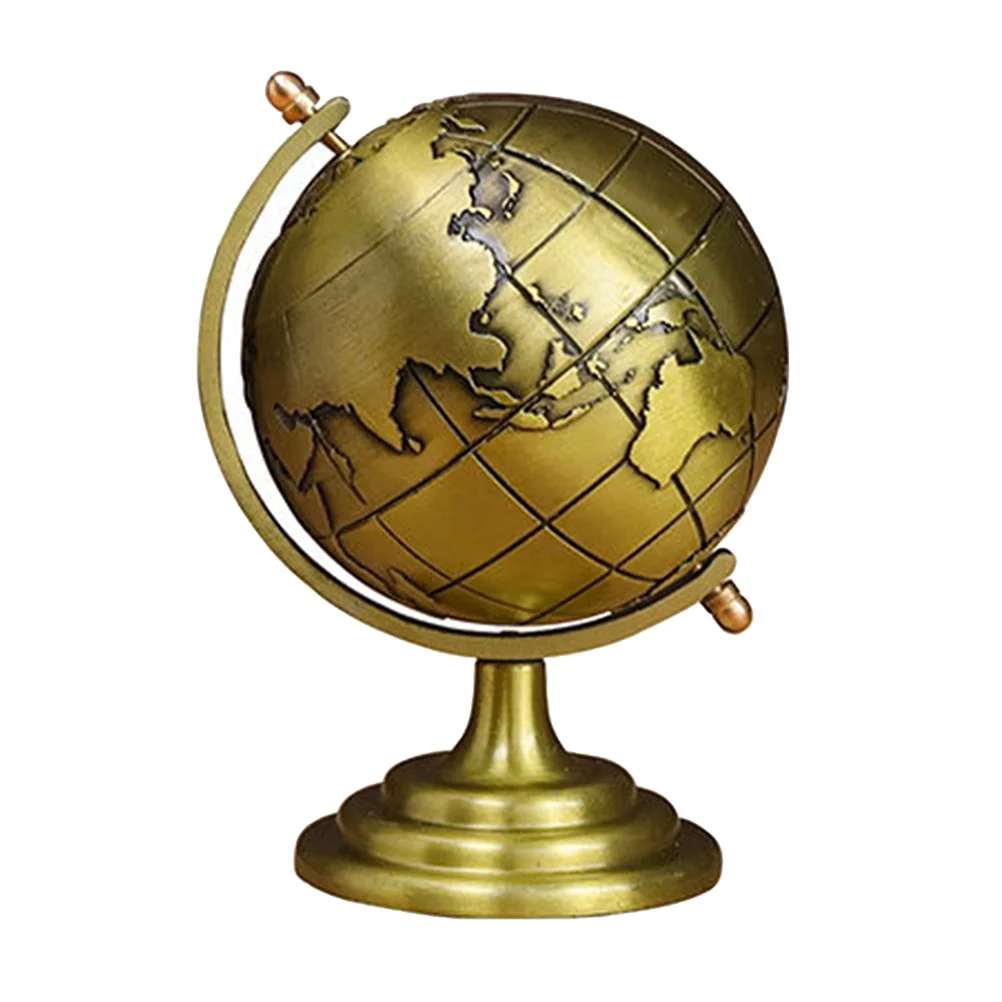 

1pc Iron Rotating Globe Decor Rotating Globe Decor Rotating Globe Adornment