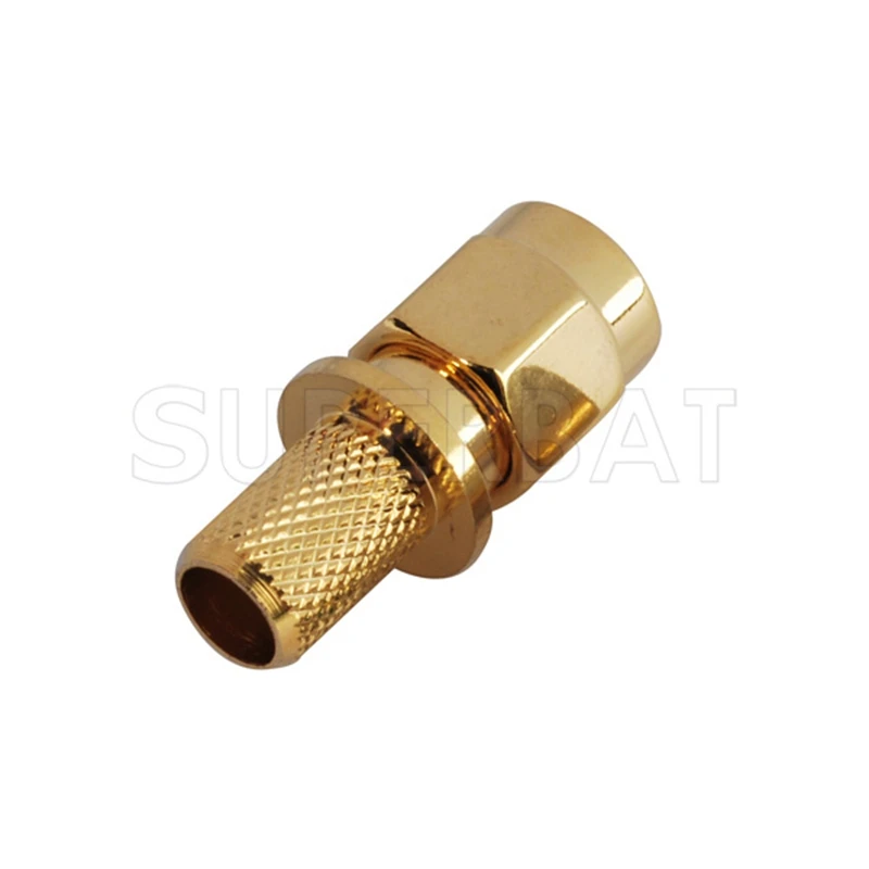 

Superbat 50 Ohm Reverse SMA Male Straight Crimp Attachment RF Coaxial Connector for Cable LMR240