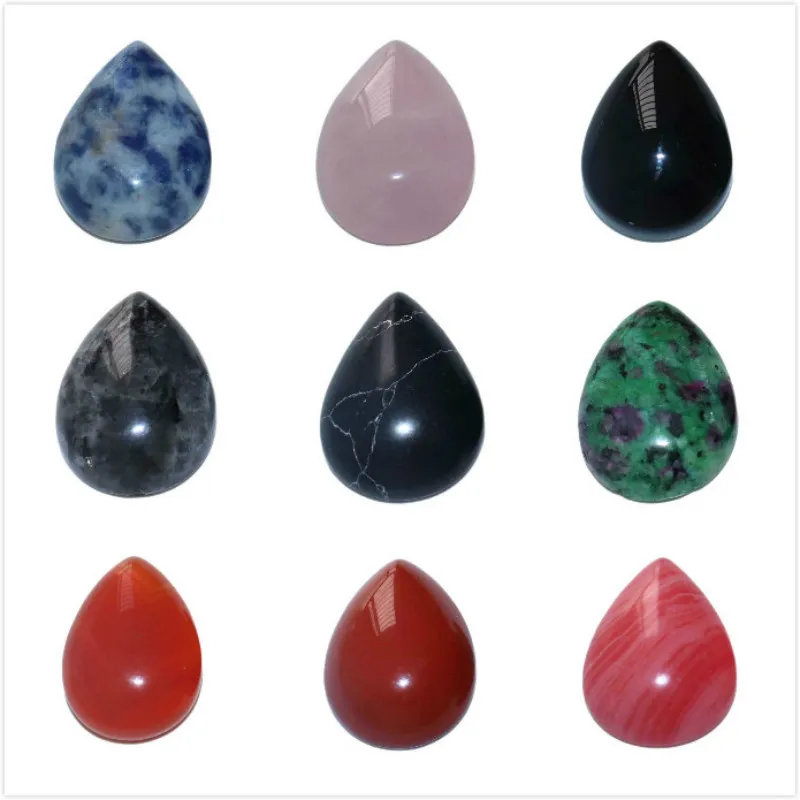 Бусины из натурального камня бусины в форме капли воды кабошон подходит для