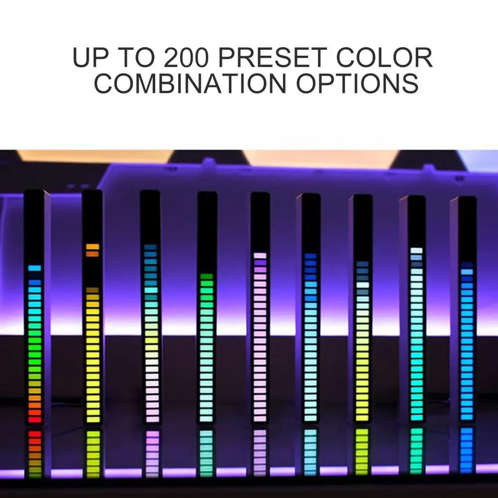 

Голосовая активация, Ритм Светильник вая палочка RGB, звуковая панель спектра, пикап, окружающий светодиодный дисплей, ритм, пульс, цветной си...