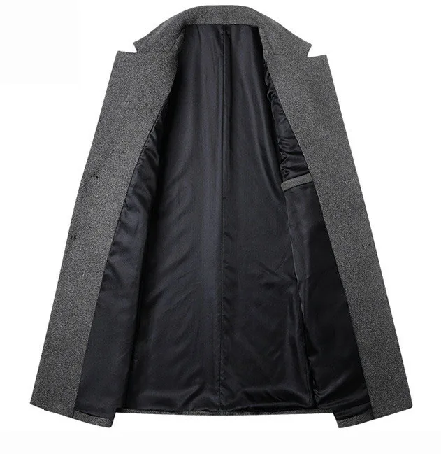 Модные мужские однотонные Цвет однобортный Тренч/мужской высокого качества