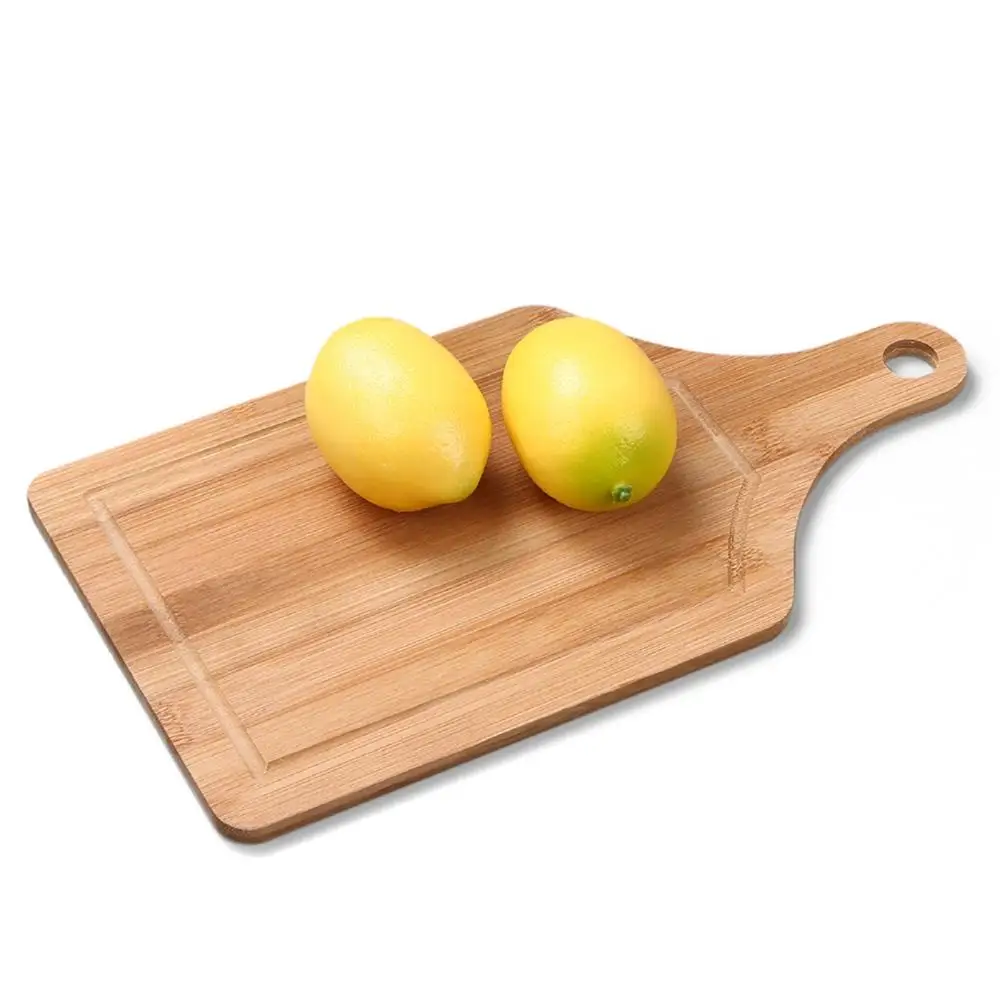 

Bamboo Chopping Block Pizza Plate Natural Cutting Board Kitchen Chopping Board