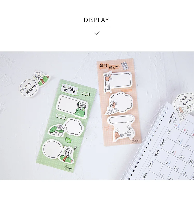 60 шт./компл., принт с героями мультфильмов Kawaii, Блокнот милый диалоговое окно наклейки постэто офисные школьные принадлежности, блокноты для художественного оформления ногтей, ручная работа милые студенческие стационарный