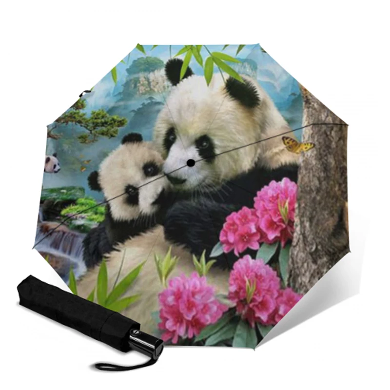 Милый женский зонт дождевые автоматические зонтики с рисунком дождя зонтик три